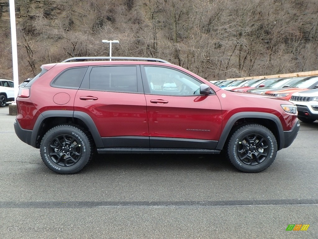 Velvet Red Pearl 2019 Jeep Cherokee Trailhawk Elite 4x4 Exterior Photo #126321150