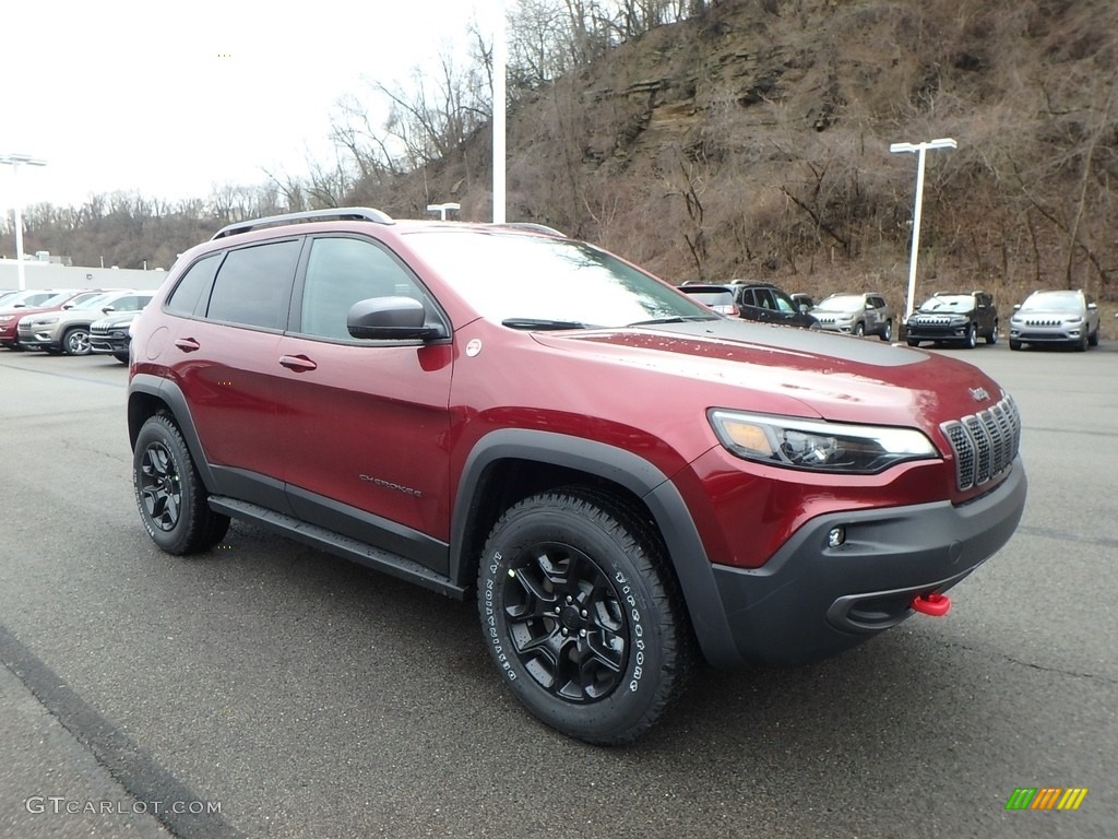 Velvet Red Pearl 2019 Jeep Cherokee Trailhawk Elite 4x4 Exterior Photo #126321174