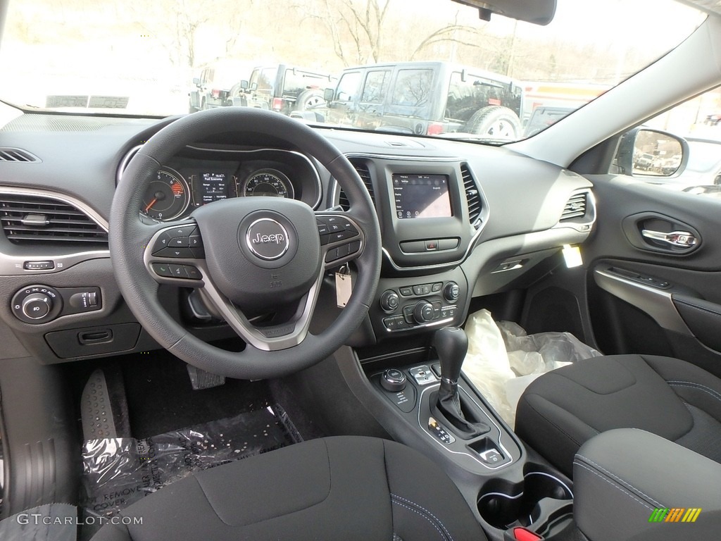 Black Interior 2019 Jeep Cherokee Latitude 4x4 Photo #126323283