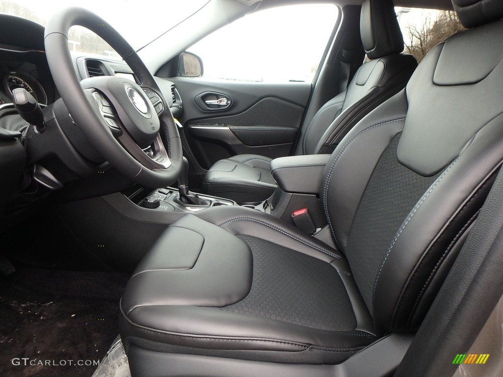 Black Interior 2019 Jeep Cherokee Latitude Plus 4x4 Photo #126323730