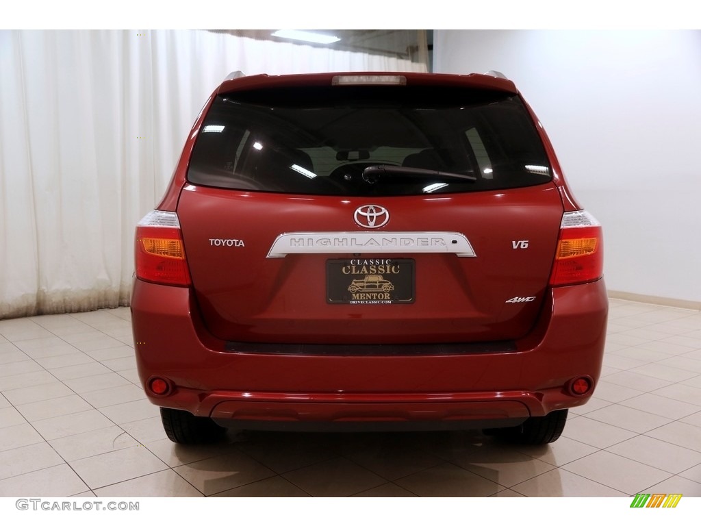 2008 Highlander Limited 4WD - Salsa Red Pearl / Sand Beige photo #21