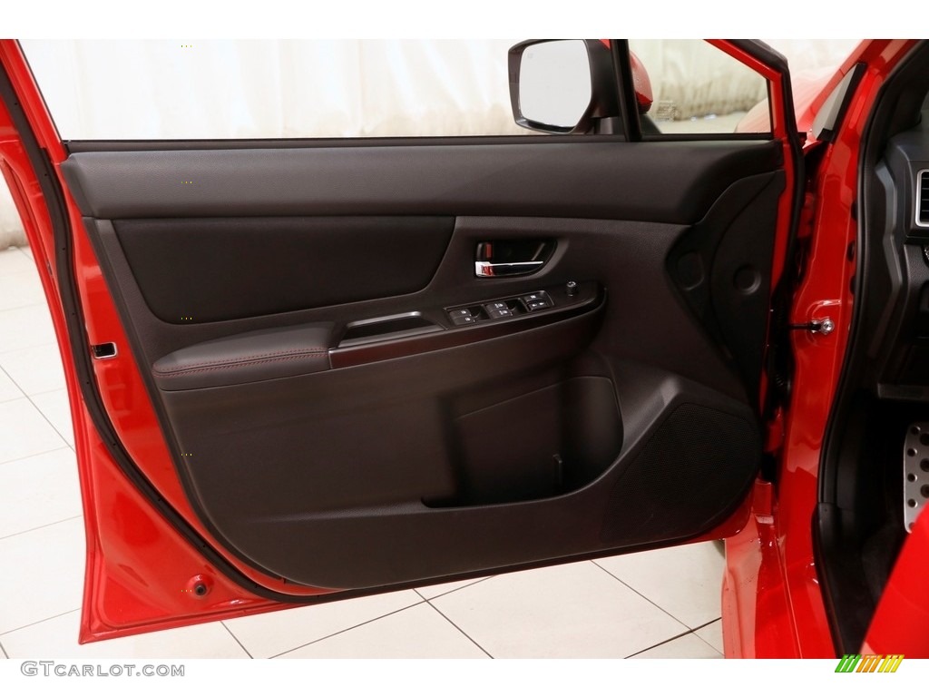 2018 Subaru WRX Premium Carbon Black Door Panel Photo #126325248