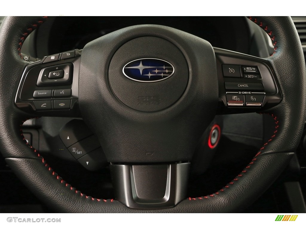 2018 Subaru WRX Premium Carbon Black Steering Wheel Photo #126325302