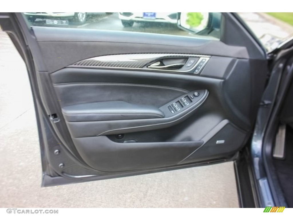 2017 Cadillac CTS Premium Luxury Jet Black Door Panel Photo #126326007