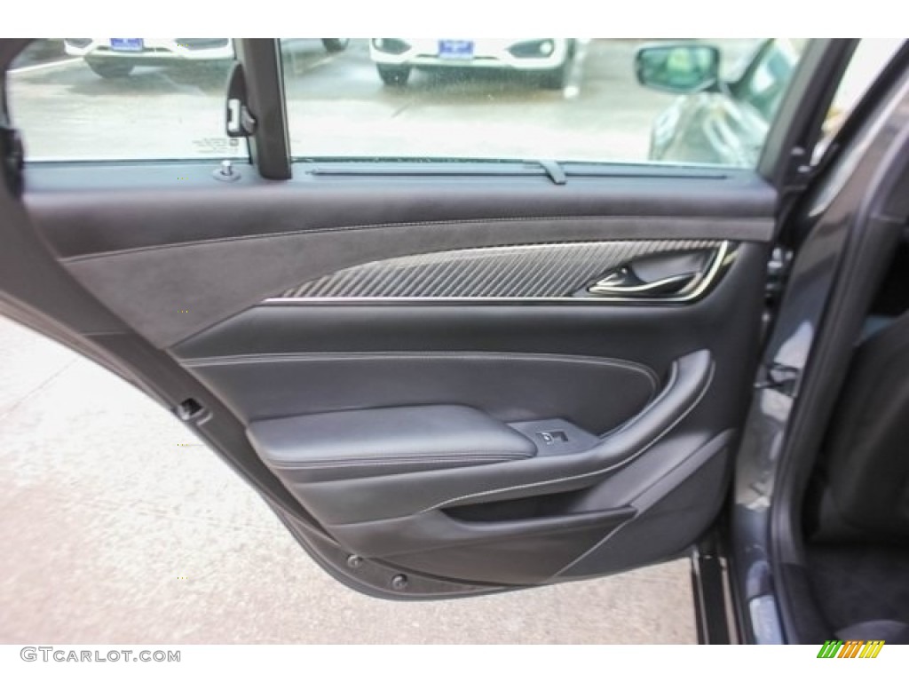 2017 Cadillac CTS Premium Luxury Jet Black Door Panel Photo #126326034