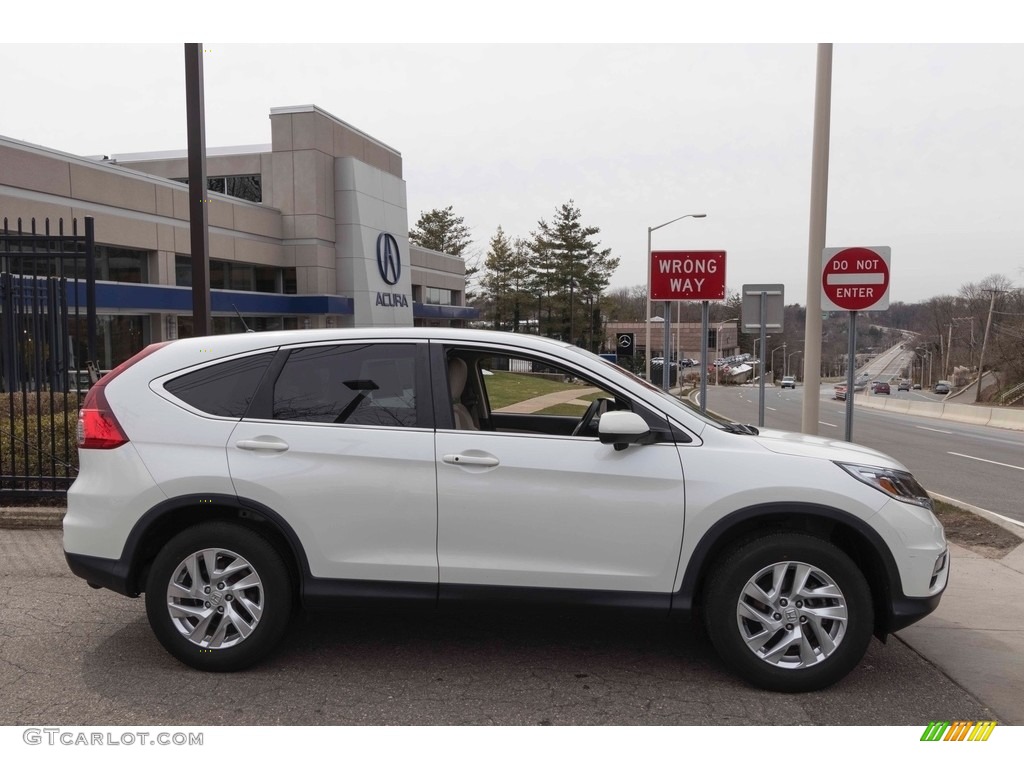 2015 CR-V EX - White Diamond Pearl / Gray photo #2