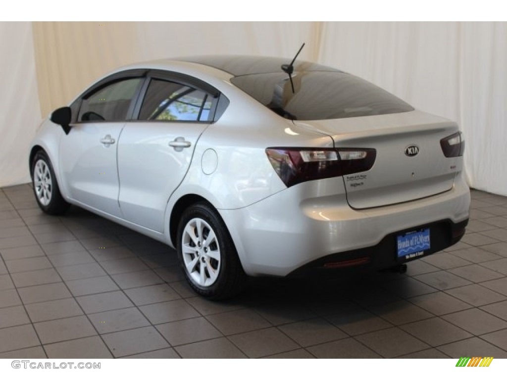 2013 Rio LX Sedan - Bright Silver / Black photo #7