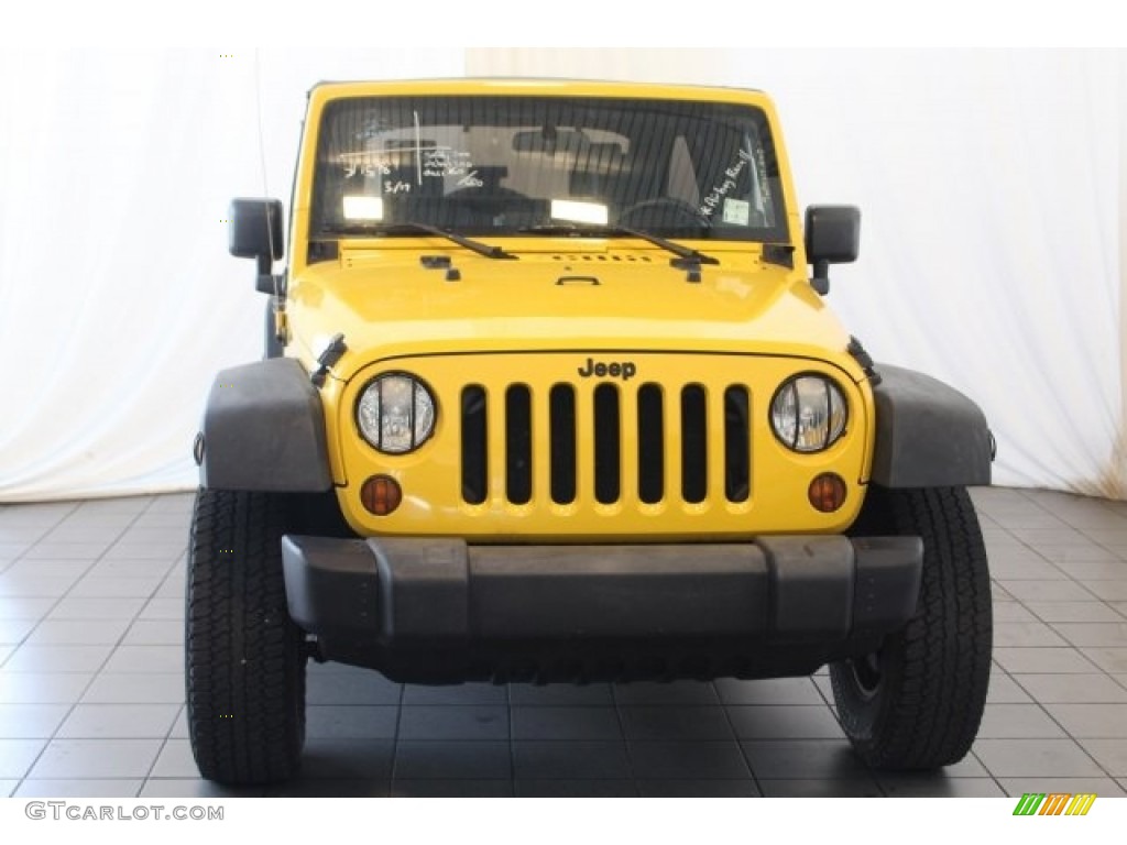 2008 Wrangler Unlimited X - Detonator Yellow / Dark Slate Gray/Med Slate Gray photo #4