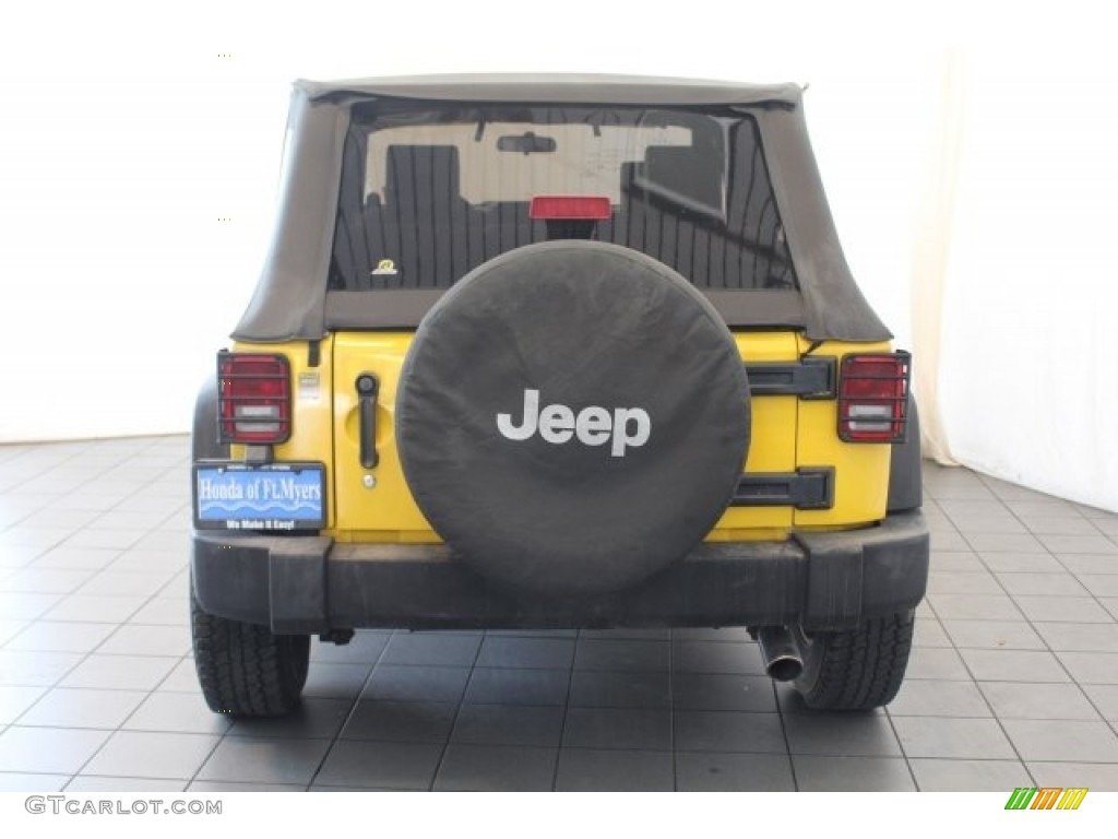 2008 Wrangler Unlimited X - Detonator Yellow / Dark Slate Gray/Med Slate Gray photo #8