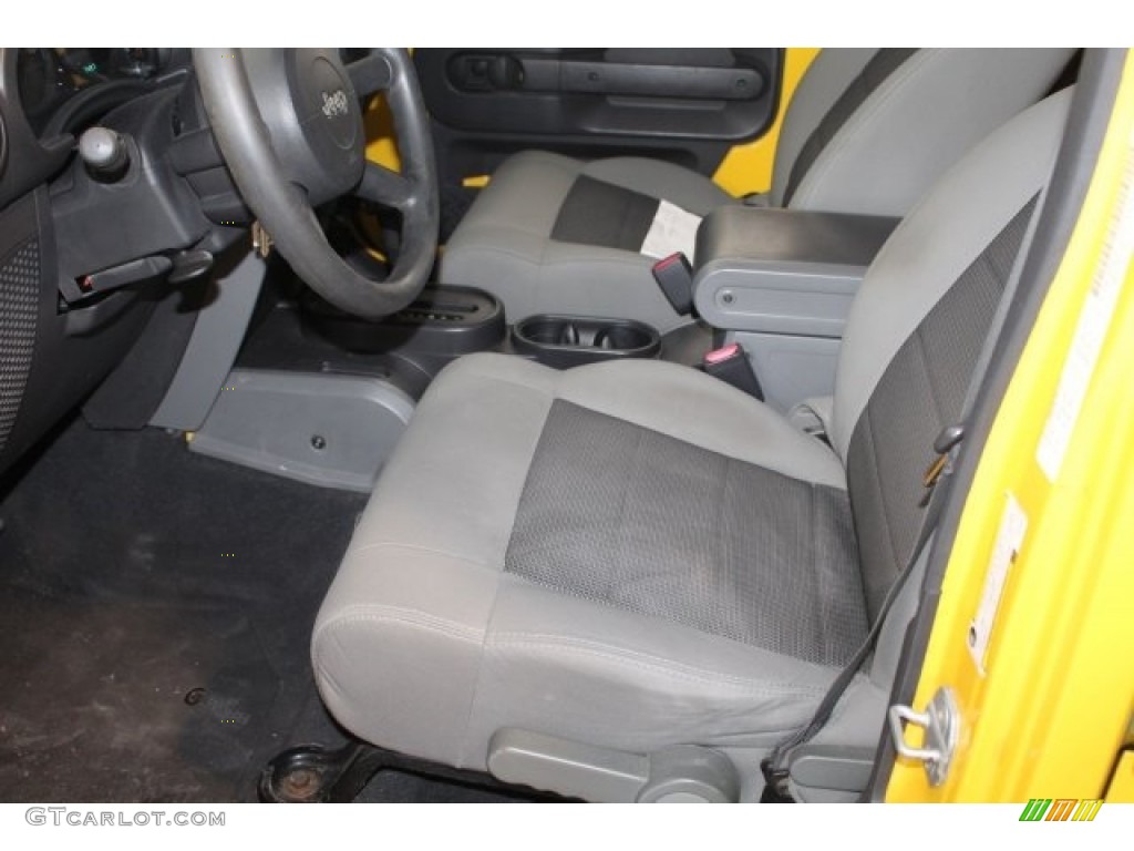 2008 Wrangler Unlimited X - Detonator Yellow / Dark Slate Gray/Med Slate Gray photo #15