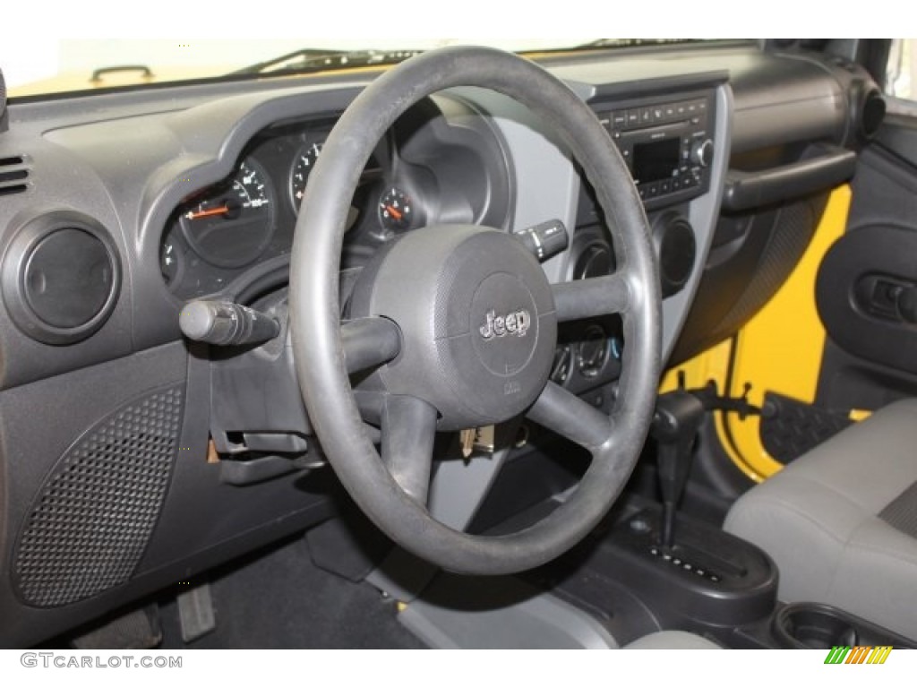2008 Wrangler Unlimited X - Detonator Yellow / Dark Slate Gray/Med Slate Gray photo #16