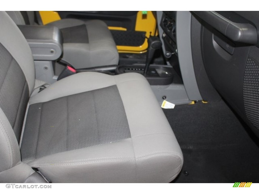 2008 Wrangler Unlimited X - Detonator Yellow / Dark Slate Gray/Med Slate Gray photo #34