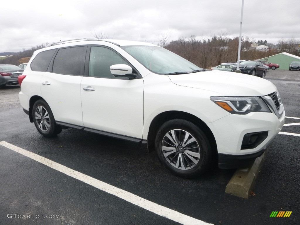 2017 Pathfinder SL 4x4 - Glacier White / Charcoal photo #1