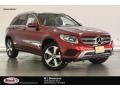 2018 designo Cardinal Red Metallic Mercedes-Benz GLC 300  photo #1