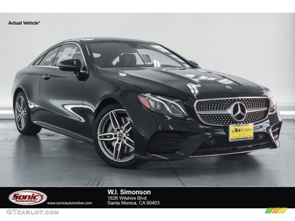 2018 E 400 Coupe - Black / Black photo #1