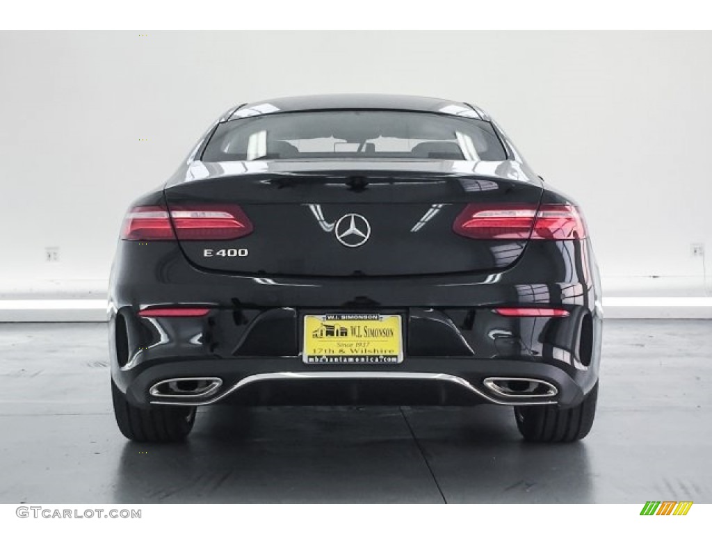 2018 E 400 Coupe - Black / Black photo #4