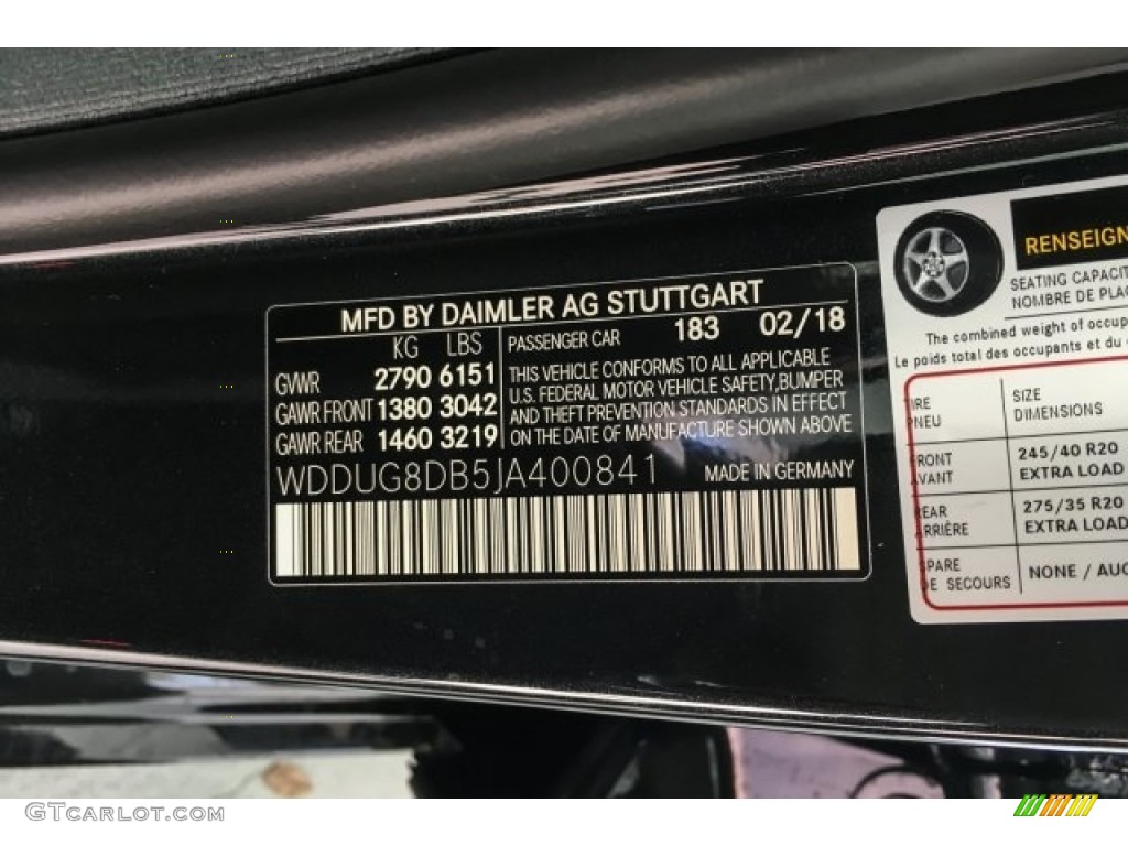 2018 S Color Code 183 for Magnetite Black Metallic Photo #126332774