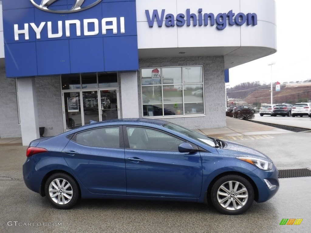 2015 Elantra SE Sedan - Lakeside Blue / Gray photo #2