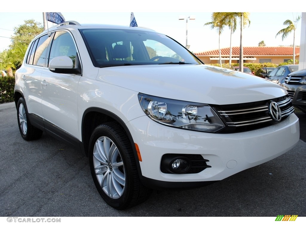 2014 Tiguan SE - Candy White / Black photo #2