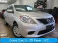 Brilliant Silver 2013 Nissan Versa 1.6 S Sedan