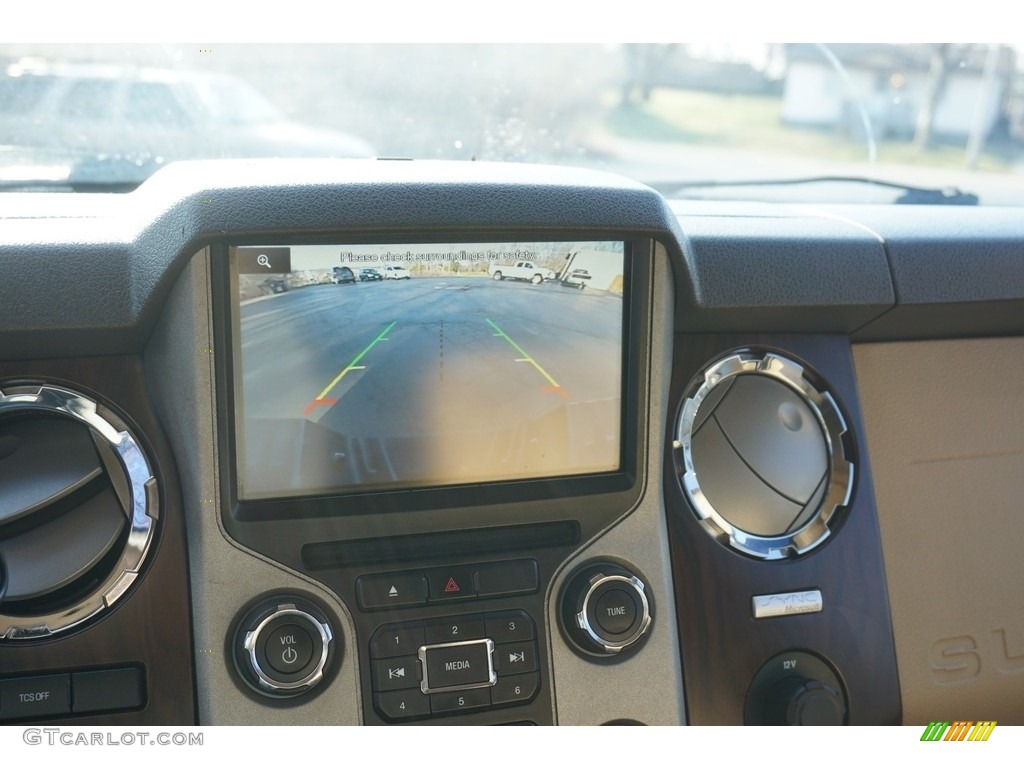 2014 F350 Super Duty Lariat Crew Cab 4x4 Dually - Ruby Red Metallic / Adobe photo #4