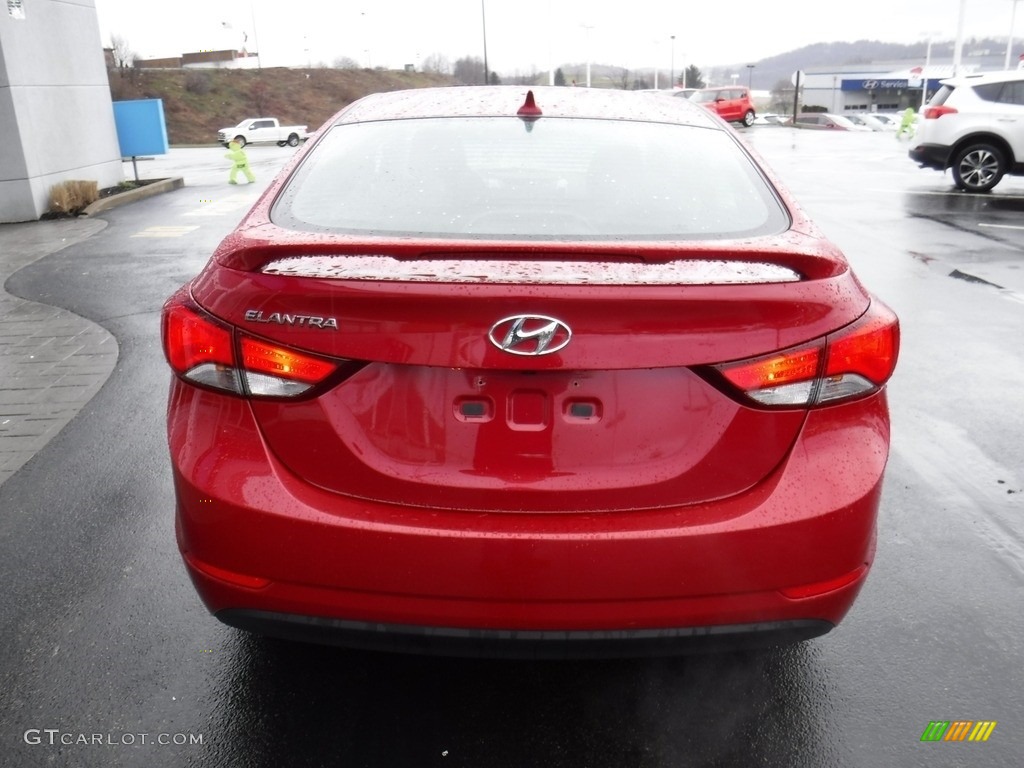 2015 Elantra SE Sedan - Venetian Red / Black photo #9