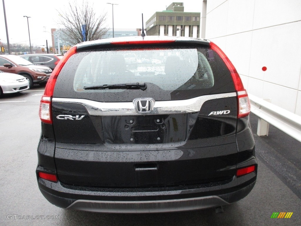 2015 CR-V LX AWD - Crystal Black Pearl / Black photo #4