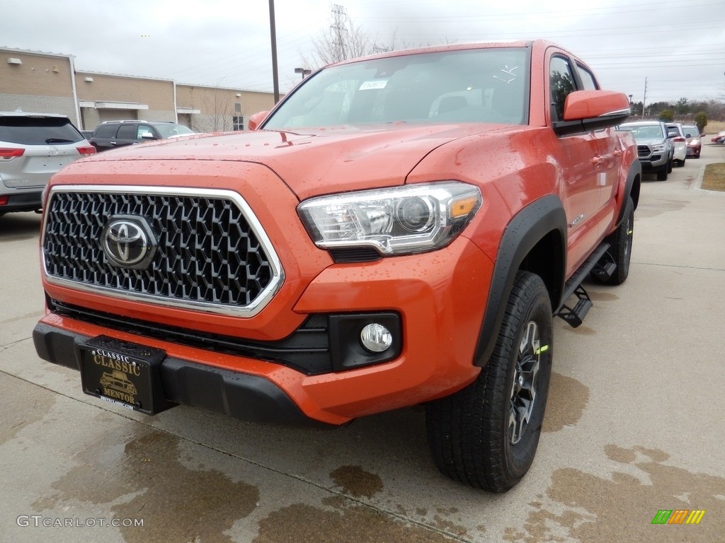 2018 Tacoma TRD Sport Double Cab 4x4 - Inferno / Black photo #1