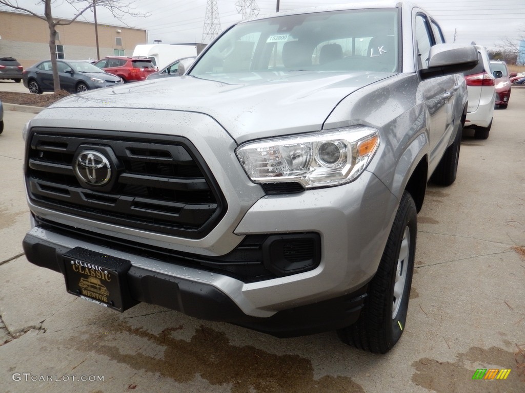 2018 Tacoma SR Double Cab 4x4 - Silver Sky Metallic / Cement Gray photo #1