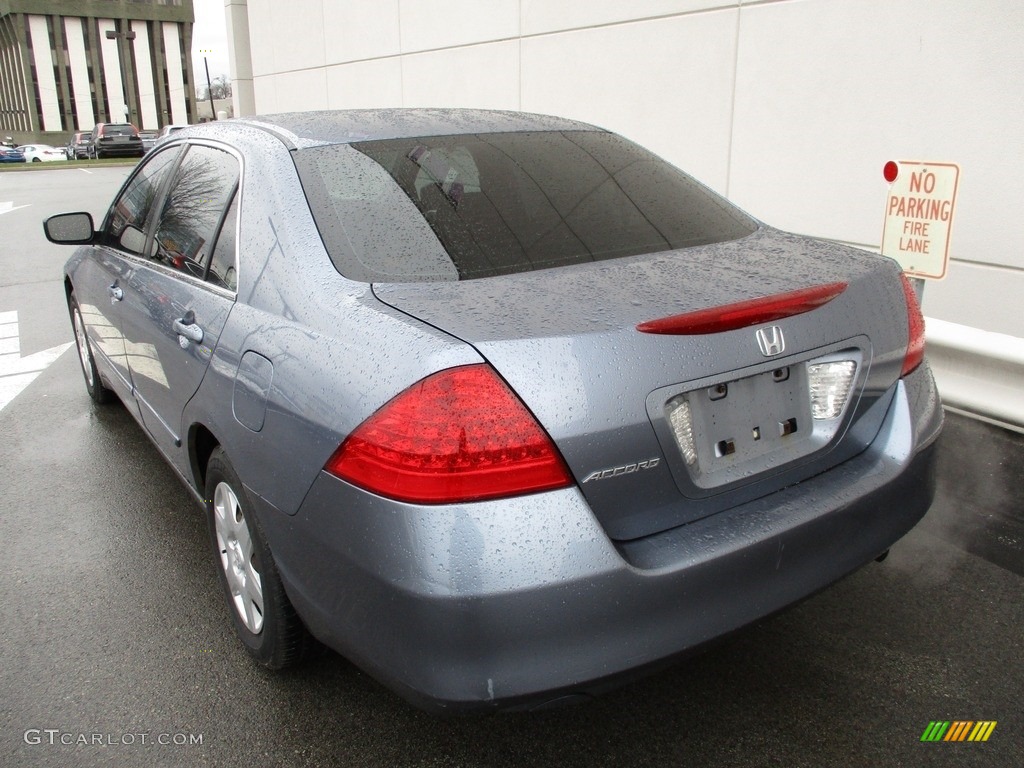 2007 Accord LX Sedan - Cool Blue Metallic / Gray photo #3