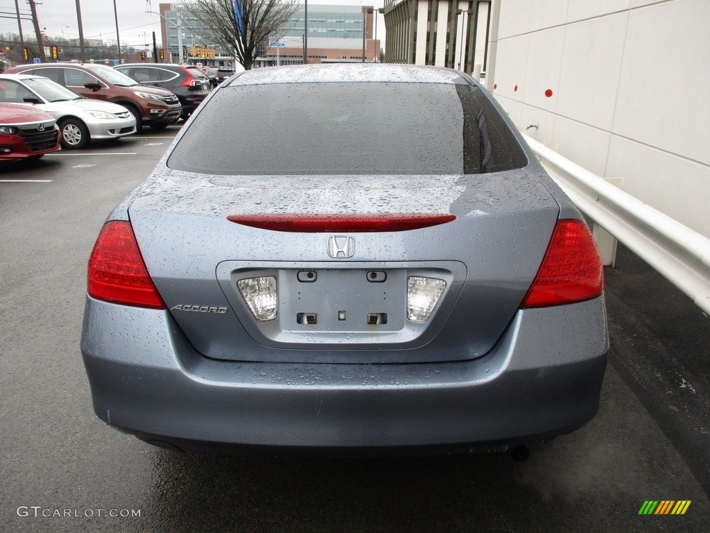 2007 Accord LX Sedan - Cool Blue Metallic / Gray photo #4