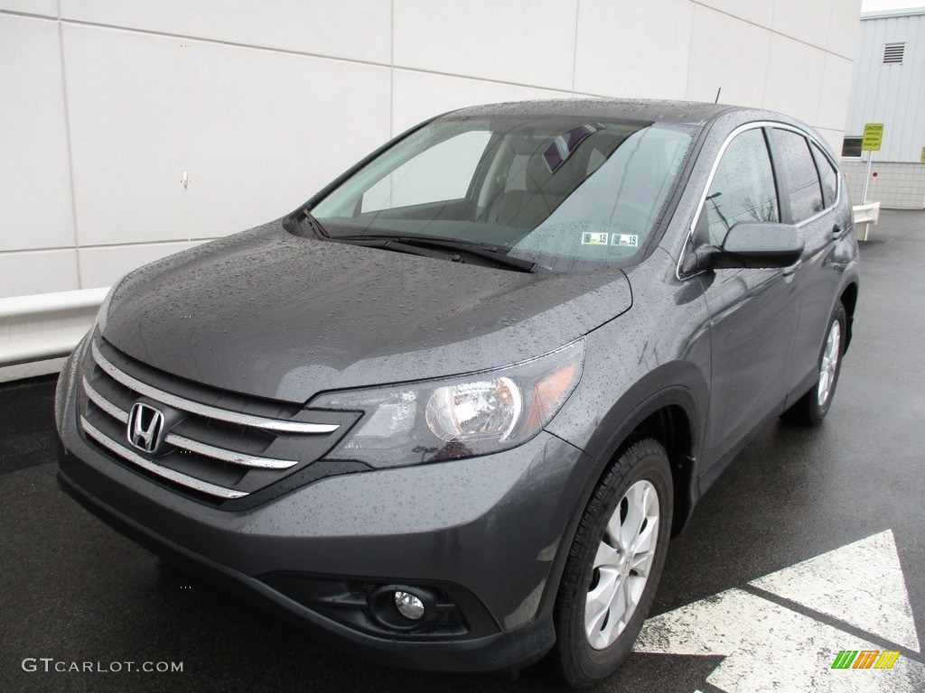 2014 CR-V EX AWD - Polished Metal Metallic / Gray photo #9