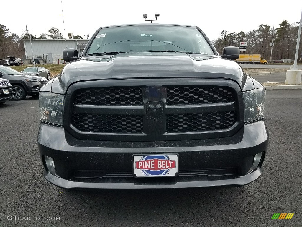 2018 1500 Express Quad Cab 4x4 - Brilliant Black Crystal Pearl / Black/Diesel Gray photo #2