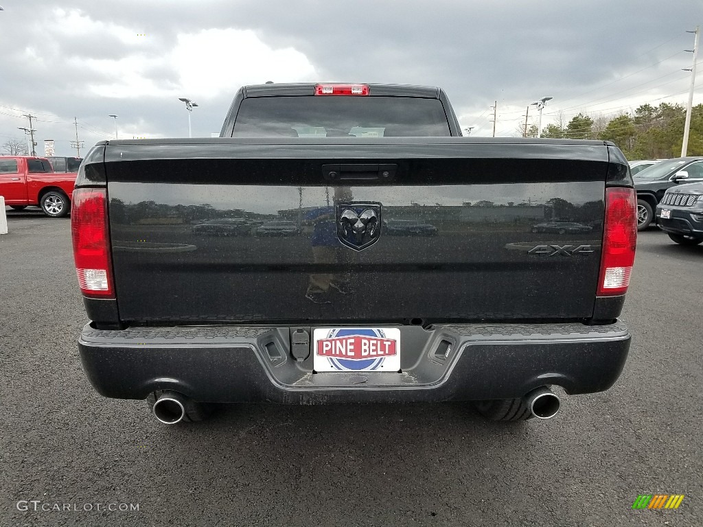 2018 1500 Express Quad Cab 4x4 - Brilliant Black Crystal Pearl / Black/Diesel Gray photo #5