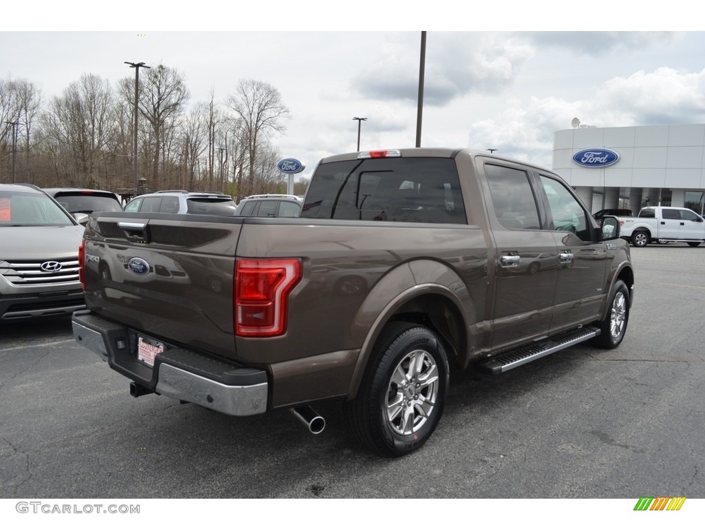 2015 F150 Lariat SuperCrew - Caribou Metallic / Medium Light Camel photo #3