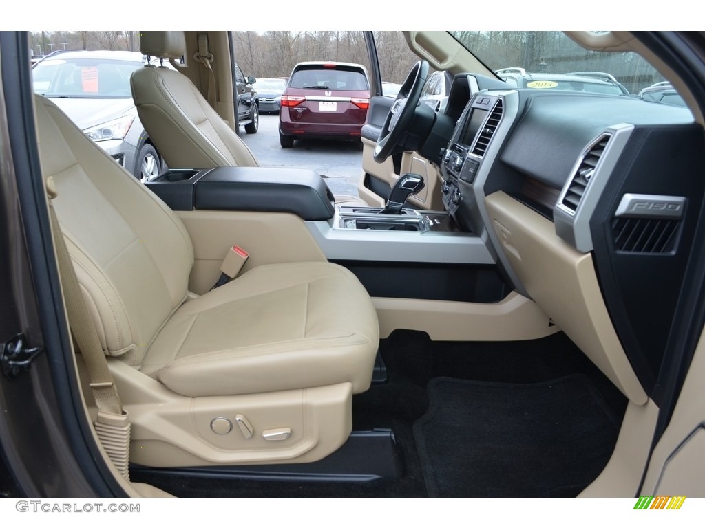 2015 F150 Lariat SuperCrew - Caribou Metallic / Medium Light Camel photo #17
