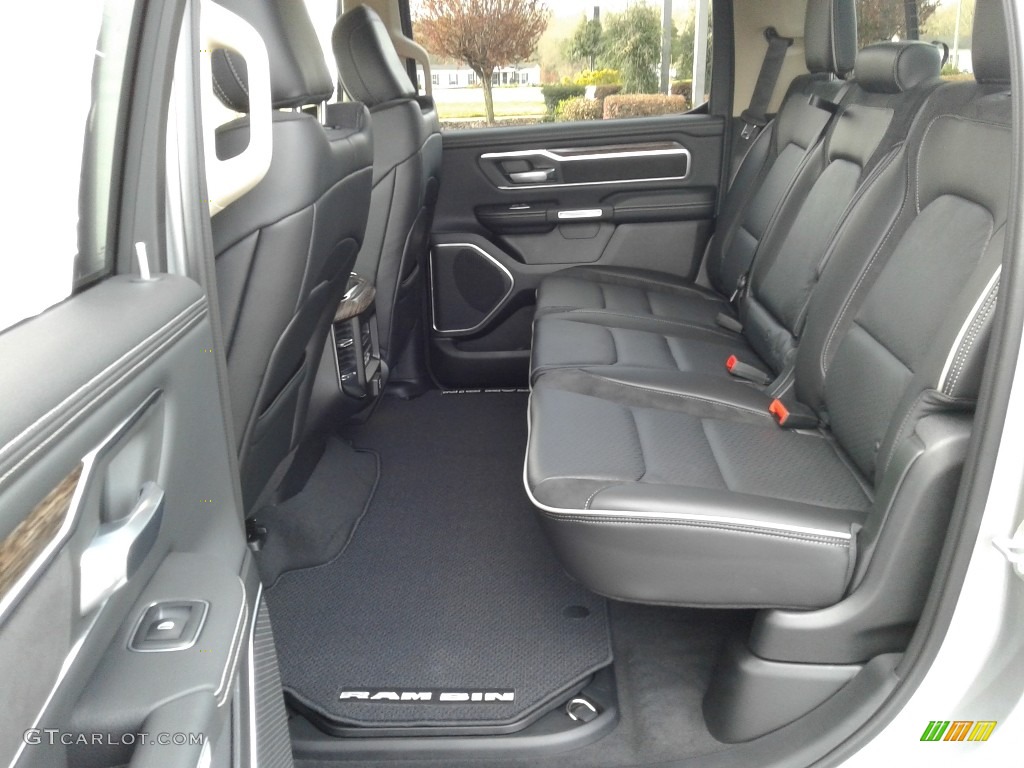 Black Interior 2019 Ram 1500 Laramie Crew Cab 4x4 Photo #126348839