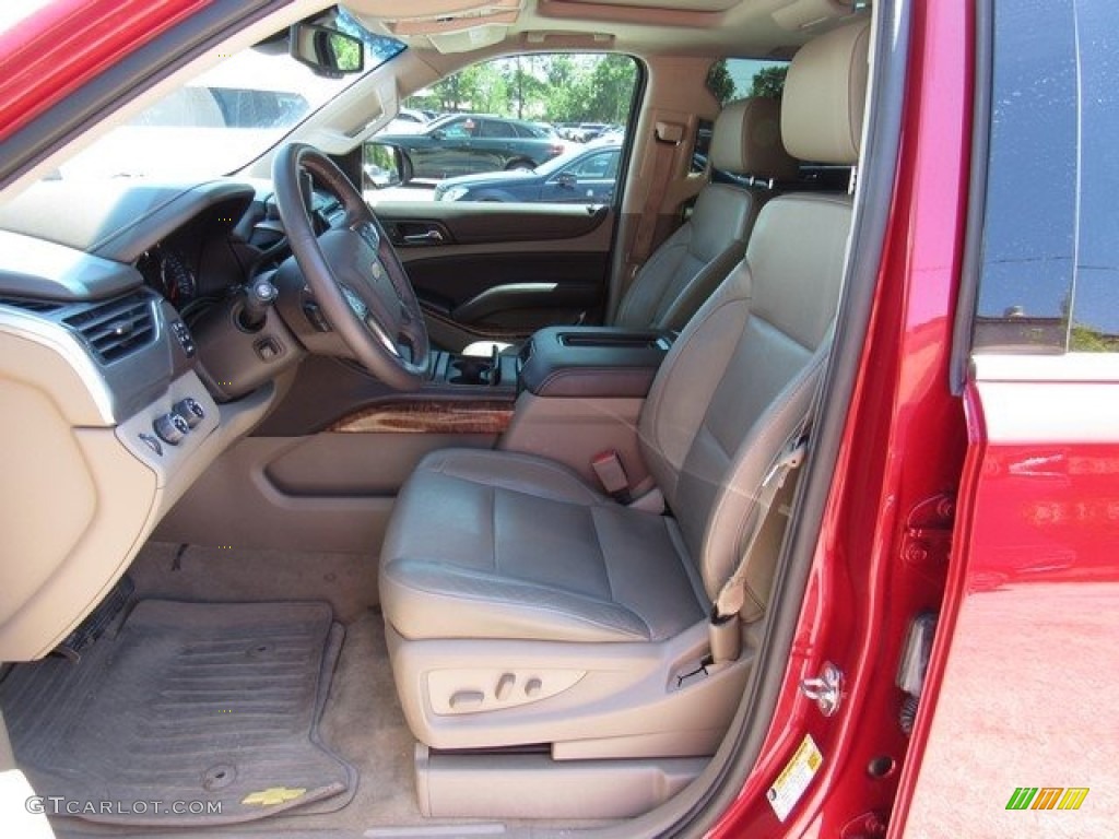 2015 Suburban LTZ 4WD - Crystal Red Tintcoat / Cocoa/Dune photo #3