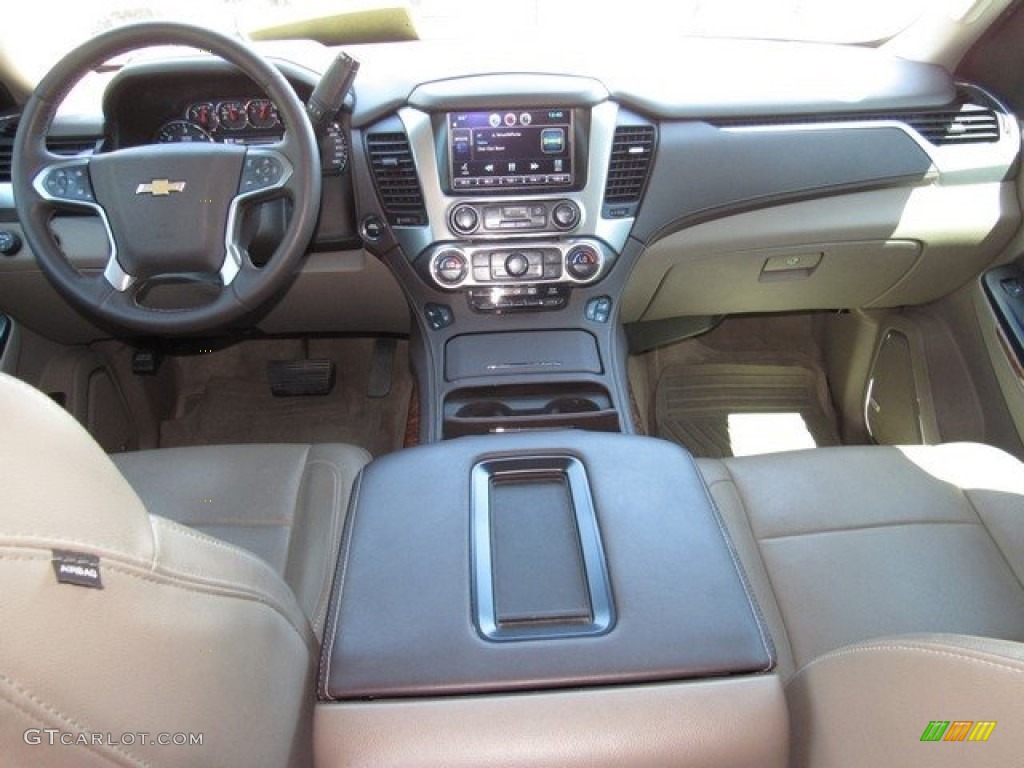 2015 Suburban LTZ 4WD - Crystal Red Tintcoat / Cocoa/Dune photo #4