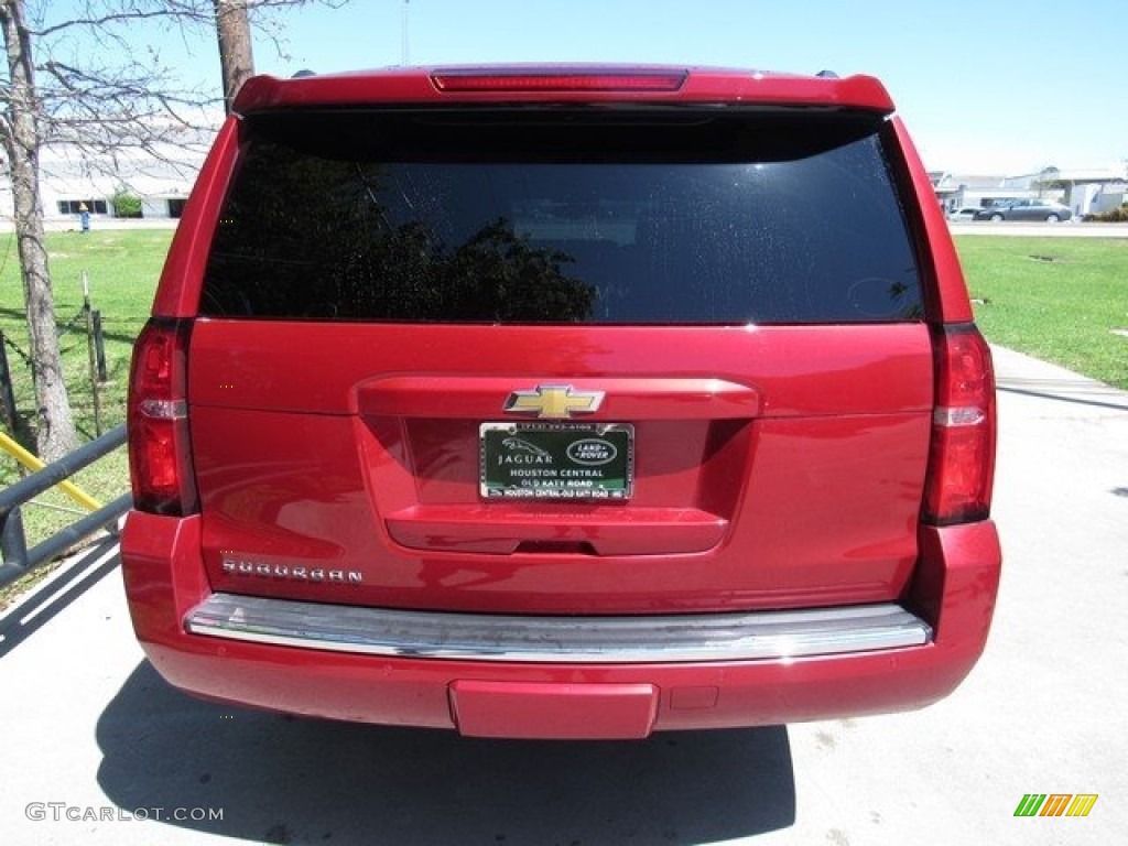 2015 Suburban LTZ 4WD - Crystal Red Tintcoat / Cocoa/Dune photo #8