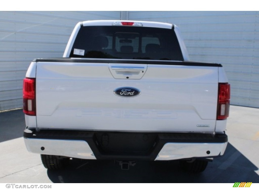 2018 F150 Lariat SuperCrew - White Platinum / Black photo #9