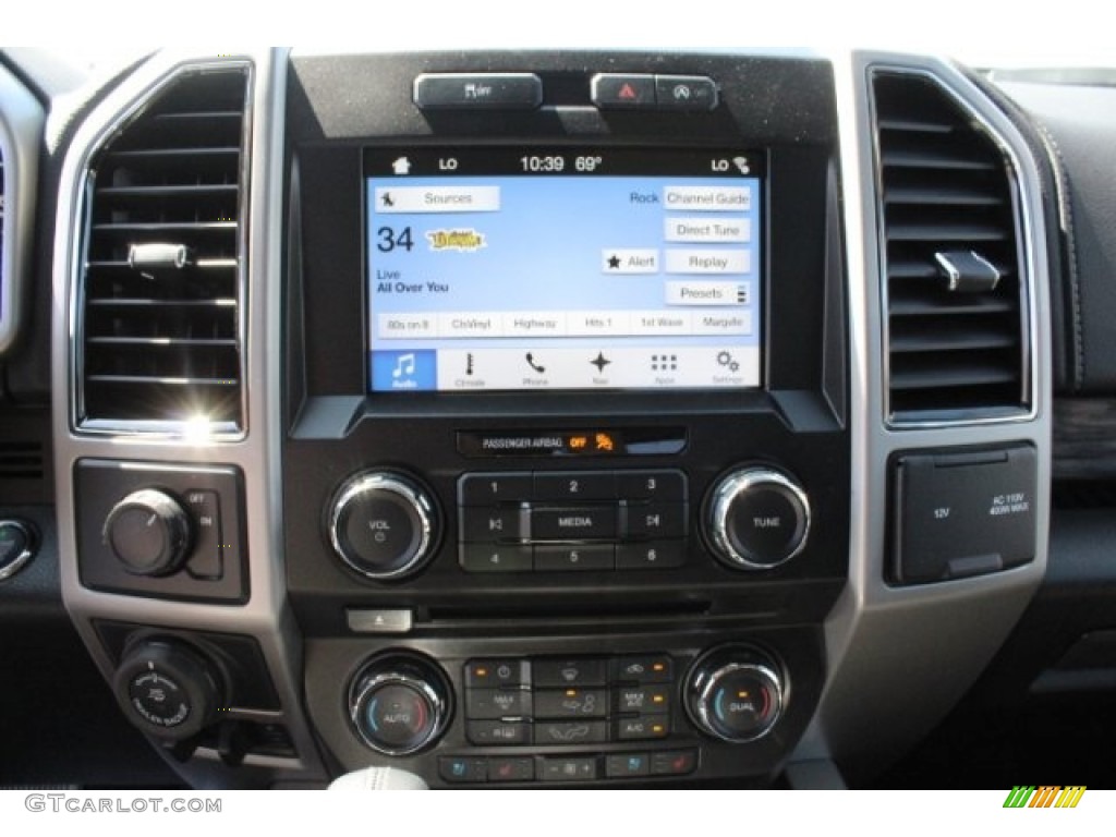 2018 F150 Lariat SuperCrew - White Platinum / Black photo #19