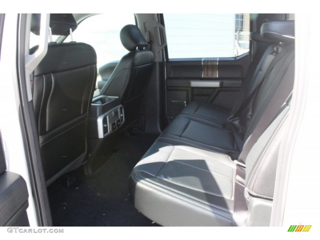 2018 F150 Lariat SuperCrew - White Platinum / Black photo #27