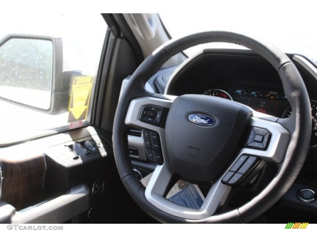 2018 F150 Lariat SuperCrew - White Platinum / Black photo #29