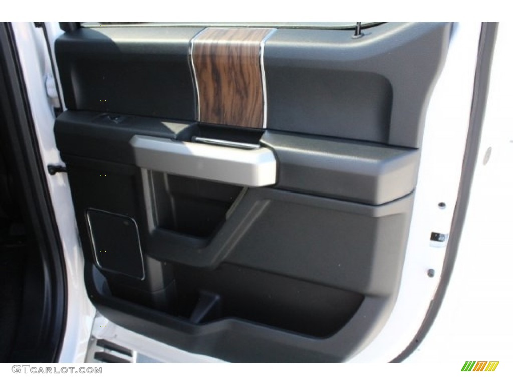 2018 F150 Lariat SuperCrew - White Platinum / Black photo #30
