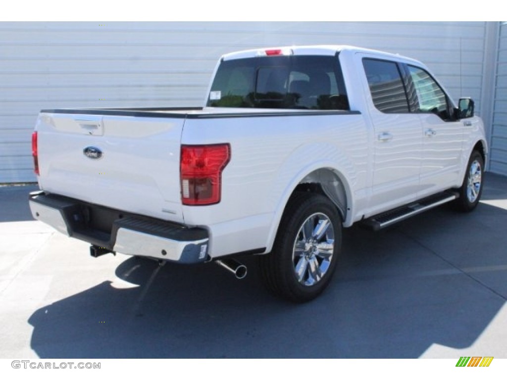 2018 F150 Lariat SuperCrew - White Platinum / Black photo #10