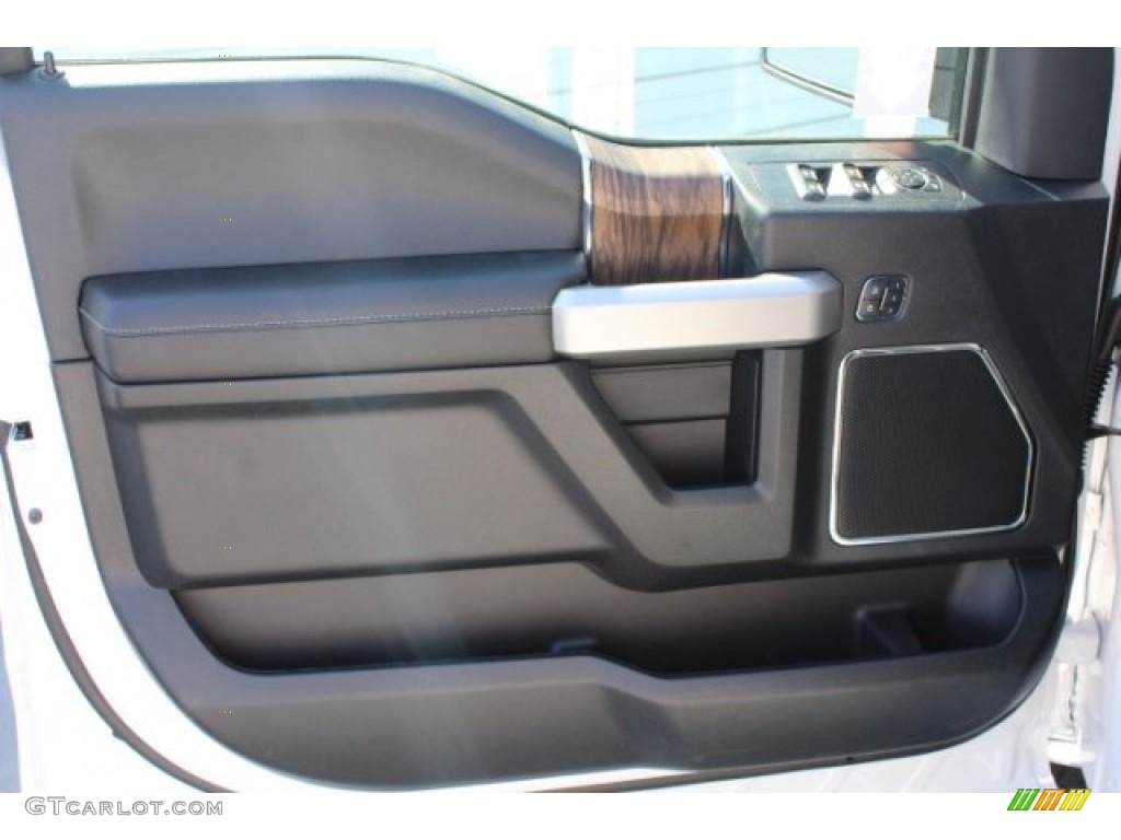 2018 F150 Lariat SuperCrew - White Platinum / Black photo #13