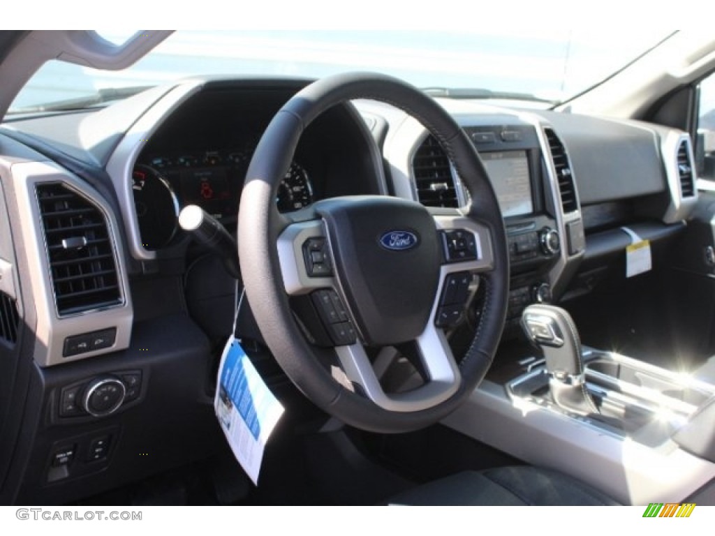 2018 F150 Lariat SuperCrew - White Platinum / Black photo #14