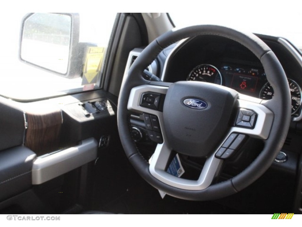 2018 F150 Lariat SuperCrew - White Platinum / Black photo #29