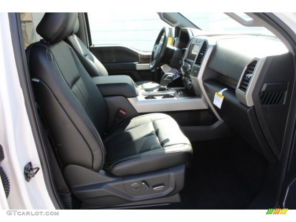 2018 F150 Lariat SuperCrew - White Platinum / Black photo #35